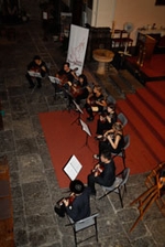 Els alumnes del curs de guitarra Manuel Babiloni ofereixen   una audició a l'església de l'Assumpció