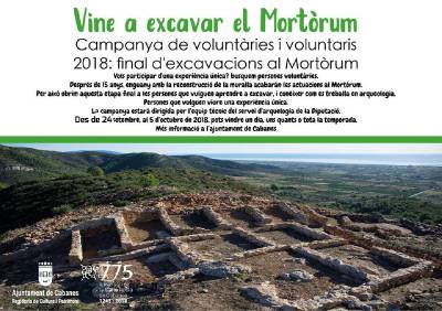 Nova campanya d'excavacions arqueolgiques al Tossal del Mortrum