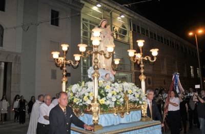 Centenares de borrianenses honran a La Merc con la procesin y los ltimos actos de la festividad