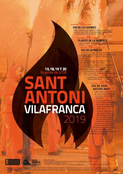 Foc, Sant Antoni i els diables prenen Vilafranca aquest cap de semana