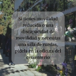 El Ayuntamiento facilitará dos sillas de ruedas en el cementerio para las personas con movilidad reducida en la festividad de Todos los Santos 