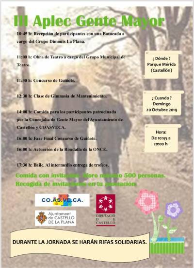 Castelló encara una setmana dedicada als seus majors amb una desfilada benèfica i el III Aplec