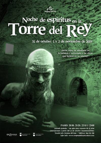 Oropesa del Mar vivir una escalofriante noche de Halloween en el pasaje del terror de la Torre del Rey