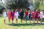 Las Reinas Falleras de Burriana 2020 se fotografían con las Falleras Mayores del próximo ejercicio