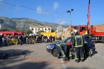 Oropesa del Mar acoge simulacros de incendios y rescates de la unidad canina en el Parque de la Prevención 