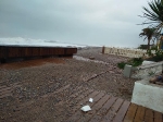 El temporal causa serios desperfectos en la playa de Nules