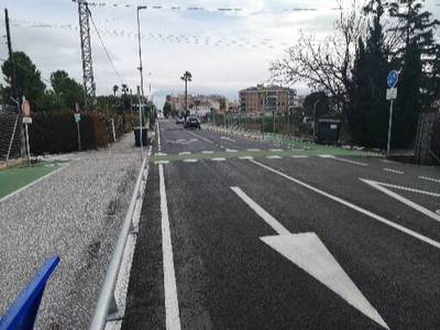 Borriana finalitza les obres del carril ciclopeatonal de la carretera del Grau