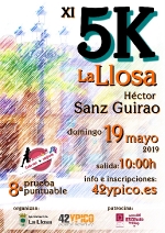 L'esport torna a La Llosa el 19 de maig amb el 5K Héctor Sanz Guirao