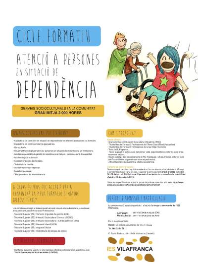 L'IES Vilafranca forma en Atenci a Persones en Situaci de Dependencia