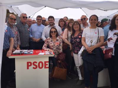 Adrin Sorribes y Patxi Lpez comparten jornada electoral en Nules y animan al voto socialista como mejor opcin
