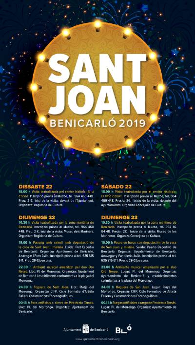 Benicarl suma activitats culturals a la tradicional programaci de Sant Joan