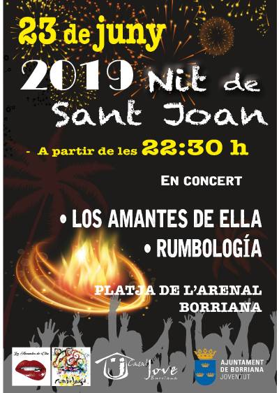 La Nit de Sant Joan de Borriana 2019 volver a contar con  msica en directo