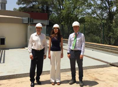 La consellera de Innovaci visita la central hidroelctrica de Vallat