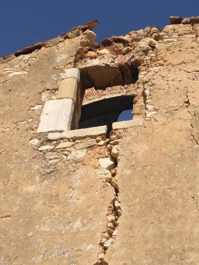Greus despreniments en el Calvari de Canet lo Roig