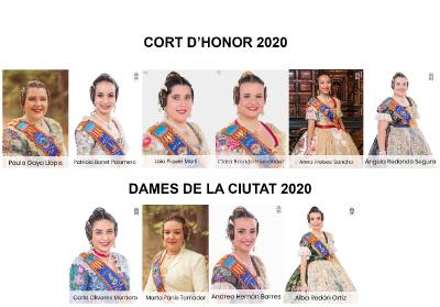 Les Reines Falleres de 2020 coneixen ja a les que seran les seues Corts d'Honor i Dames de la Ciutat
