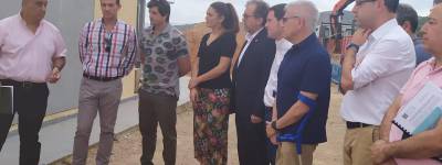Visita a les obres del nou col·lector d'aigües residuals