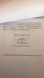 VOX solicita al Ayuntamiento de Vila-real que actúe para salvaguardar los intereses de los agricultores