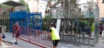 La 'montà' de cadafals marca el compte enrrrere per a l'inici de les festes de la Misericòrdia 2019