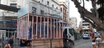 La 'montà' de cadafals marca el compte enrrrere per a l'inici de les festes de la Misericòrdia 2019