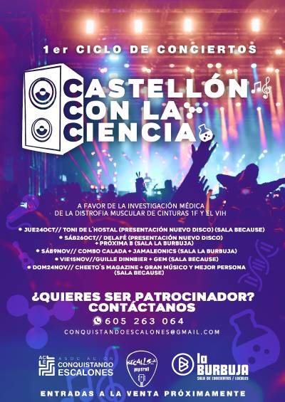Conquistando Escalones lanza el 1er ciclo de conciertos: Castelln con la ciencia