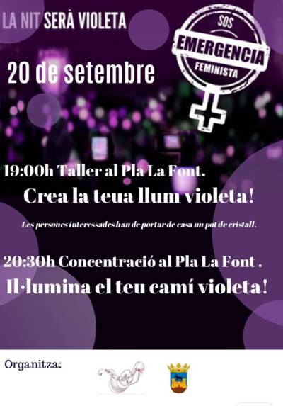 La llum violeta prendrà Albocàsser aquest divendres