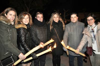 La Pelejaneta celebró con frío la noche en honor a Sant Antoni