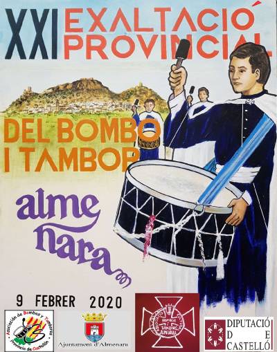 Almenara acollir el 9 de febrer la XXI Exaltaci Provincial de Bombos i Tambors