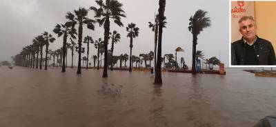 El mayor temporal martimo de las ltimas dcadas pilla al concejal responsable (3.100 /mes) de la zona costera fuera de Espaa