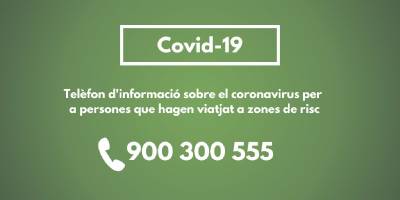 La Conselleria ja disposa d'un nmero de telfon d'informaci sobre el Coronavirus