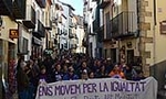 Molta participació en la marxa per la igualtat del 8 de març a Morella