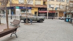 Unidades del Ejército patrullan hoy en Segorbe para realizar tareas de seguridad y vigilancia 