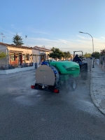 Les Coves de Vinromà realiza trabajos de limpieza y desinfección en las calles para prevenir el covid-19