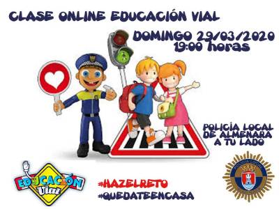La policía local de Almenara realizará una clase de educación vial por facebook