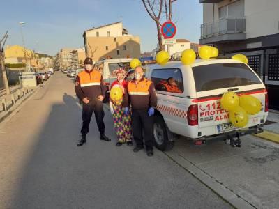 Protección Civil alegró la tarde del sábado a los niños y niñas de Almenara