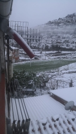 L'interior de Castelló es cobreix de neu
