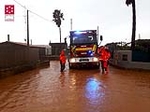 Els bombers realitzen 13 actuacions a Orpesa per les pluges d'aquesta vesprada