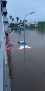Inundacions,indignació i rescat de persones en el Port de Borriana
