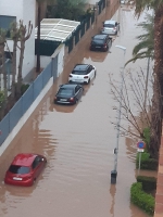 Inundacions,indignació i rescat de persones en el Port de Borriana