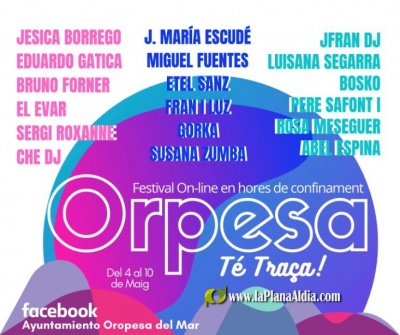 Oropesa celebra la primera edici del festival Te *Traa en les xarxes socials per a posar en valor el talent local 