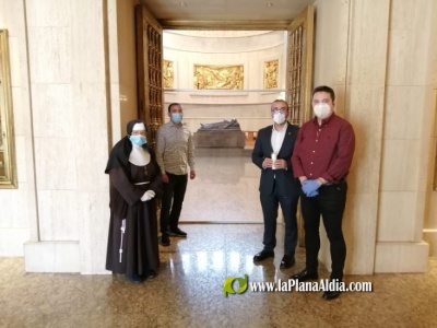 Instalan mamparas de protección en la basílica y el convento de San Pascual para cumplir con las medidas de prevención por la COVID-19