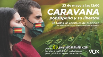 VOX Castelln se suma a la Caravana 'por Espaa y su libertad' del 23 de mayo