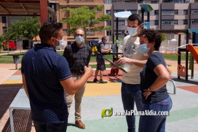 Onda desinfecta los parques infantiles