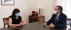 L'alcaldessa de La Vilavella es reuneix amb el President de la Diputació per valorar la situació municipal