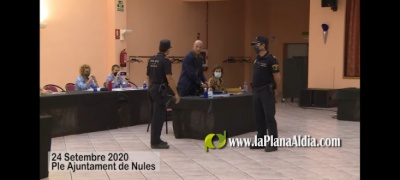Les diferncies entre l'alcalde i Mario Garca acaben amb l'intrevenci de la policia local en el ple