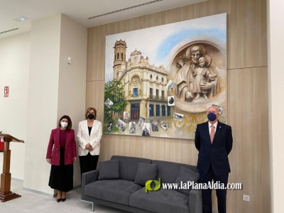 Caixa Rural Burriana inaugura una obra de Traver Calzada en las oficinas principales