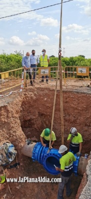 Vila-real recibe las obras de abastecimiento para garantizar las necesidades hdricas del polgono de la carretera de Onda 