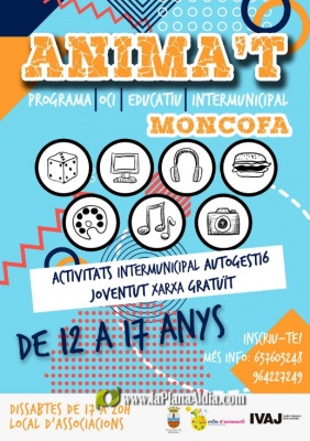 Moncofa presenta el Programa d’Oci Alternatiu per a Adolescents de 12 a 17 anys