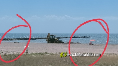 Burriana se salta la normativa de Prevencin de Riesgos Laborales en la playa