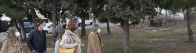 Patricia Puerta visita els terrenys de la futura residència de majors d'Altura que la Generalitat Valenciana construirà amb el Pla Convivint