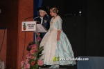 Mar?a Olivas Vidal  ja llueix la banda que la acredita com a Reina Fallera infantil de Burriana 2023